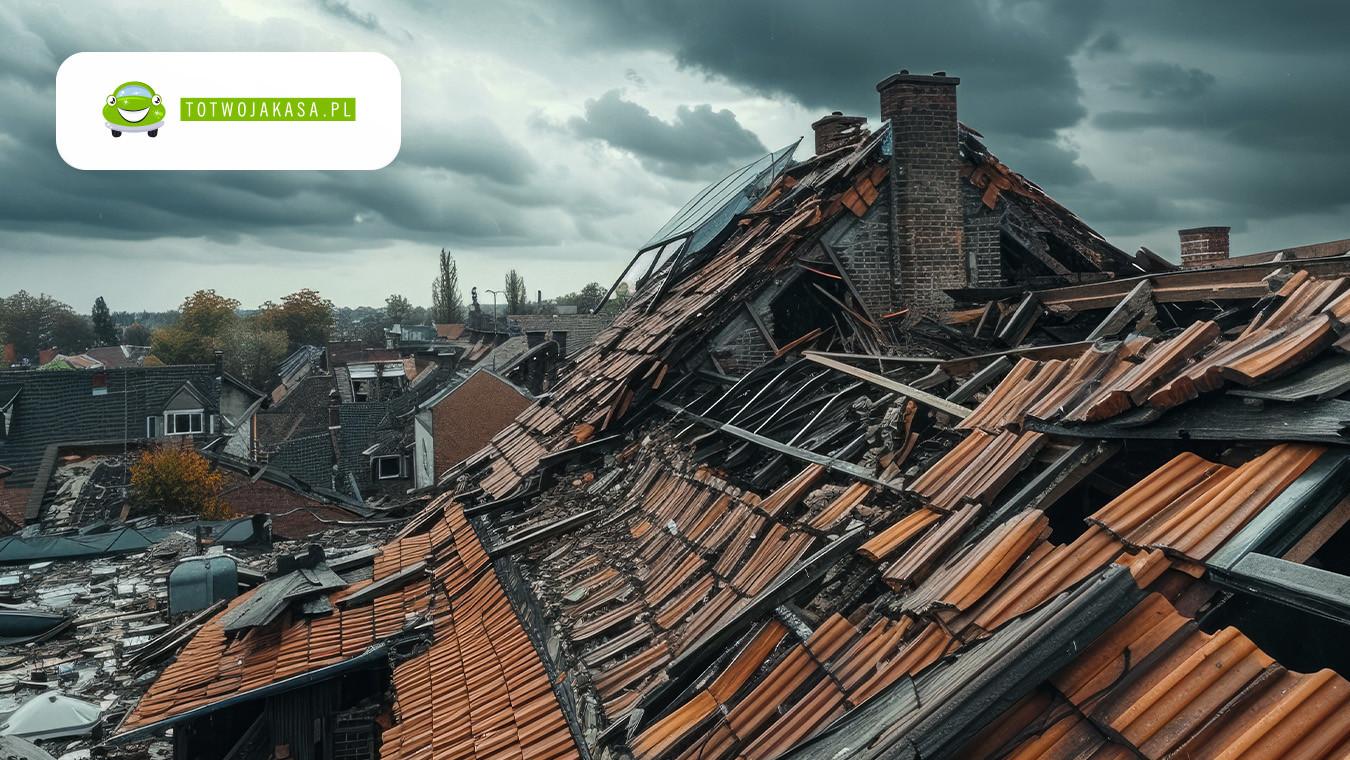 Zerwany dach – jak zabezpieczyć mienie i uzyskać odszkodowanie?